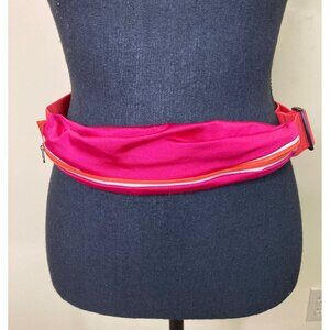 Fitkicks Fitzip Fanny Pack Waist Bag Orange Red Reflective Active Running